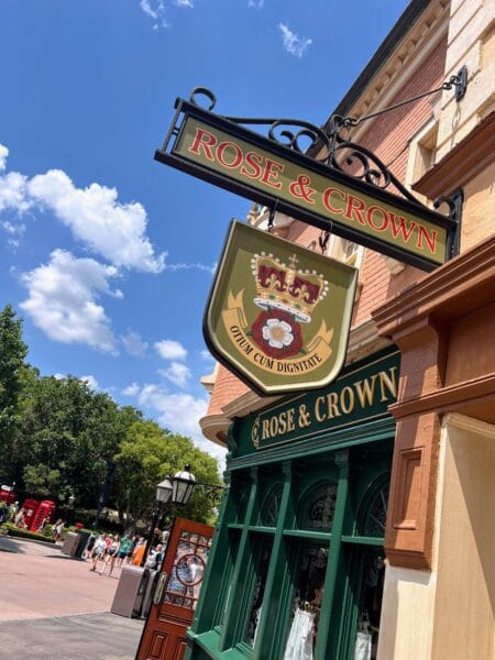 rose and crown pub sign