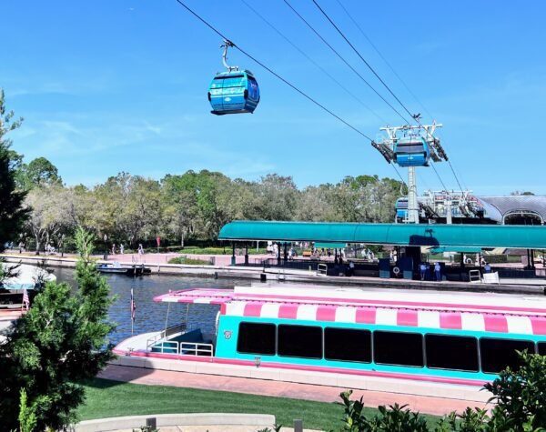 friendship and skyliner at epcot