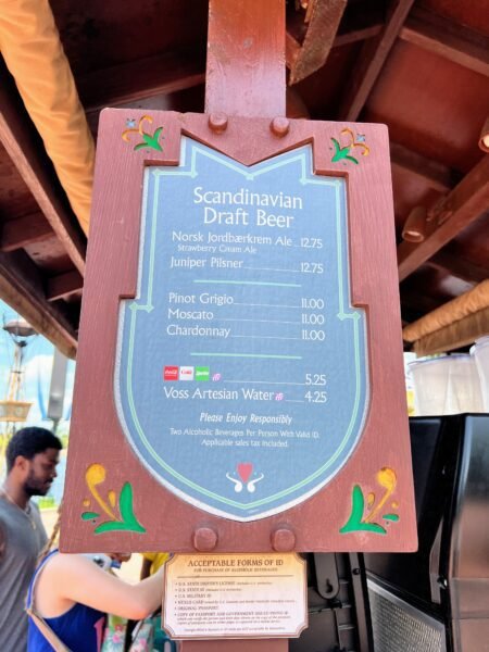 Norway Beer Cart Menu