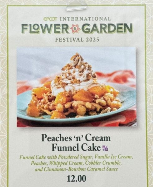Funnel Cake Flower and Garden Menu 2025