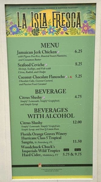 La Isla Fresca Menu 2025