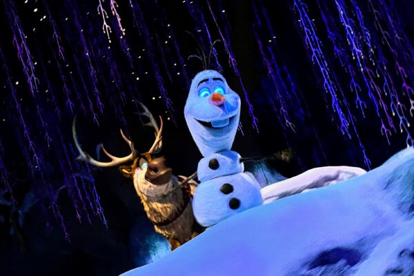 Olaf and Sven from Frozen at EPCOT's Norway Pavilion
