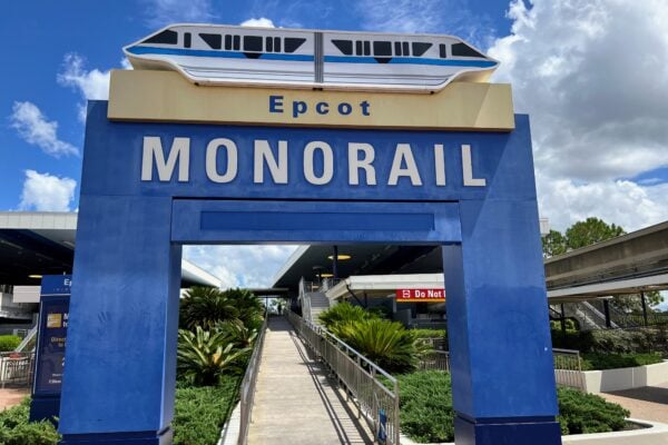 epcot monorail sign