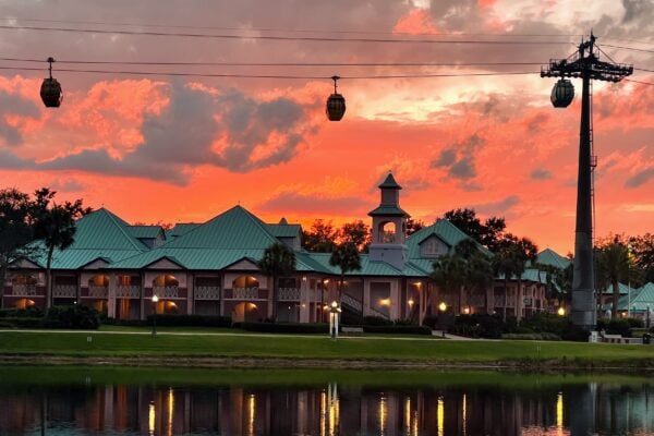 caribbean beach resort sunset