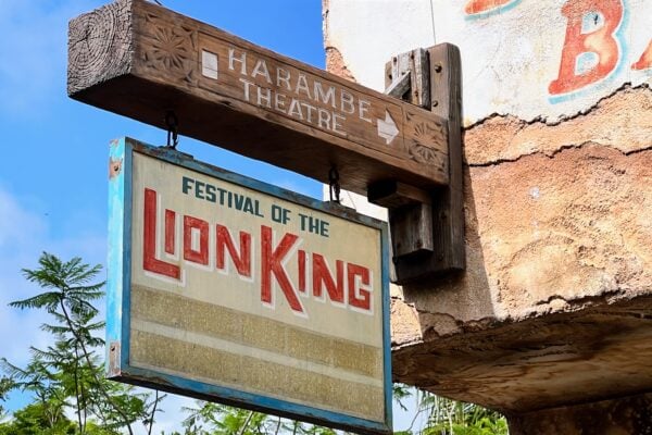 festival of the lion king sign