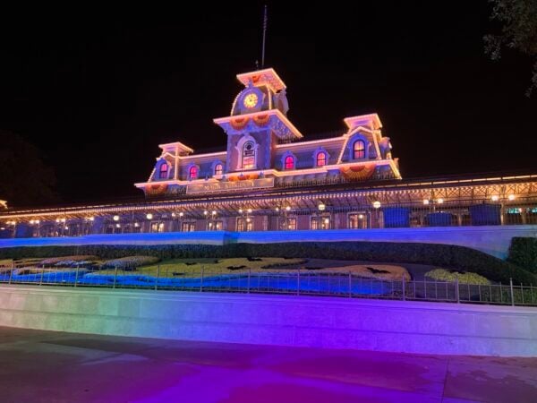Magic Kingdom Train Station Night